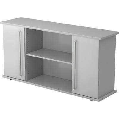 KAPA SB | Dressoir | met deuren - Grijs Chrome metaal handgreep