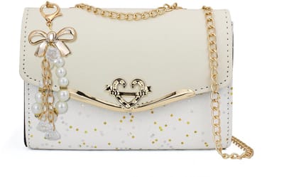 Dailygoods - Dames Schoudertas - Luxe leren crossbody tas met pailletten