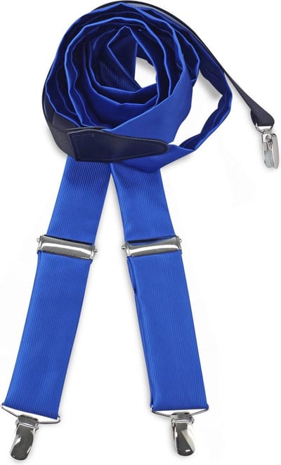 JB Collection - Bretels - bretels polyester stof kobaltblauw repp - kobaltblauw