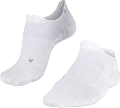 FALKE GO5 Invisible anti-blaar katoen functioneel materiaal golfsokken dames wit - maat 35-36