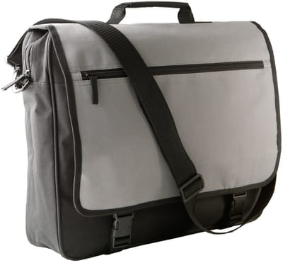 Kimood Documententas met overslag KI0412 - Black / Light Grey - One size