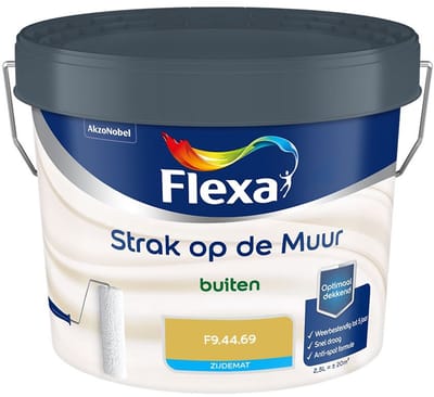 Flexa - Strak Op De Muur Buiten Zijdemat - F9.44.69 - Mengverf - 2,5 L