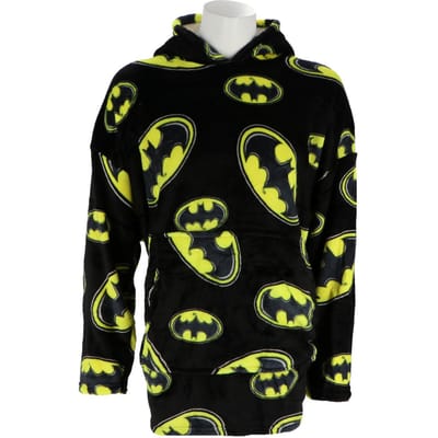 Batman hoodie poncho zwart maat XS - L - polyester