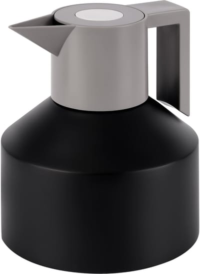 Unyqoos ® Koffie- en Theekan Zwart 1,2 Liter - Dubbelwandige Thermoskan voor Lange Warmte- en Koudebehoud