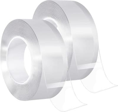 Transparante Dubbelzijdige Tape - Herbruikbare, Verwijderbare en Sterke Nano Tape voor Vloerkleden, Foto's, Muurdecoratie en Keukenaccessoires