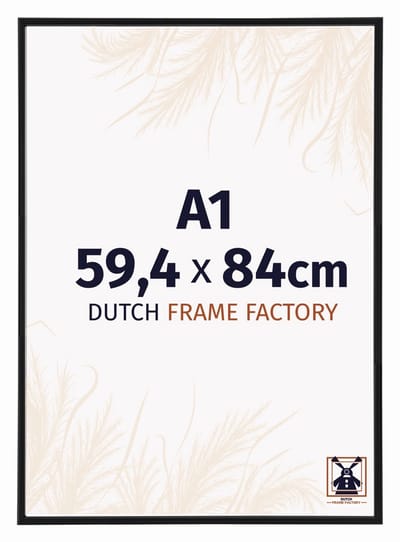 Fotolijst A1 59,4x84 cm - Kunststof - Zwart Mat - Angers