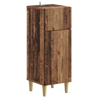 vidaXL - Badkamer - Opbergkast - ARNHEM - Oud - hout - 30 - x - 31 - x - 80 - cm