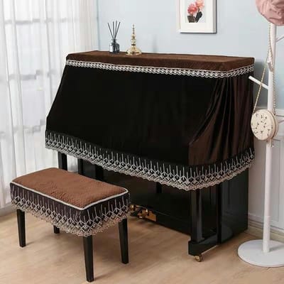 Piano Stofhoes - Piano Cover - Piano Beschermen - Voorkomt Vocht en Stof - 150 cm - Zwart
