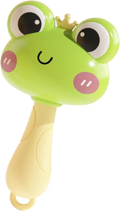 Kinder Maracas - Muziek Shakers - Muzikaal Spelen - Boeiende Dierenvorm - 5 x 3.8 x 9 cm - Groen