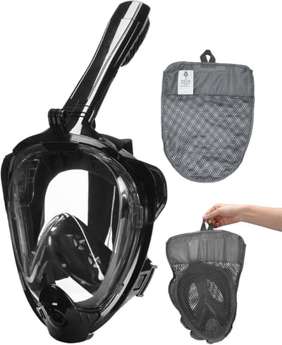 180° Panoramisch Duikbril - Anti-Fog Technologie - Waterdicht - Uniseks - Geschikt Voor Snorkelen En Zwemmen - Zwart