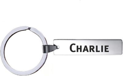 Sleutelhanger Met Naam - Charlie - RVS