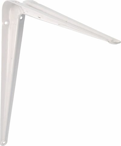 AMIG Plankdrager/planksteun van metaal - gelakt wit - H450 x B400 mm