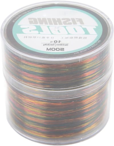 Krachtige Vislijn 0.6mm 500M - Duurzame en Kleurrijke Monofilament Visdraad voor Vissen, Hengelsport en Buitenactiviteiten