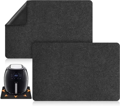 2 Stuks - Airfryer Hittebestendige Pad - Aanrechtblad Beschermpad Hittebestendige Pad - Koffiemachine Pad - Oven Beschermpad - 44 × 30 CM