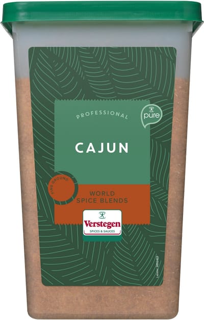 Verstegen - Cajun kruiden fijn met zout - World Spice Blends - Pure - XL doos - Kruiden & specerijen - 2300g