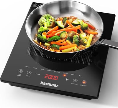 Inductiekookplaat - Mobiele Kookplaat - Snel Koken - Met Stekker - 35x28x6.7 cm