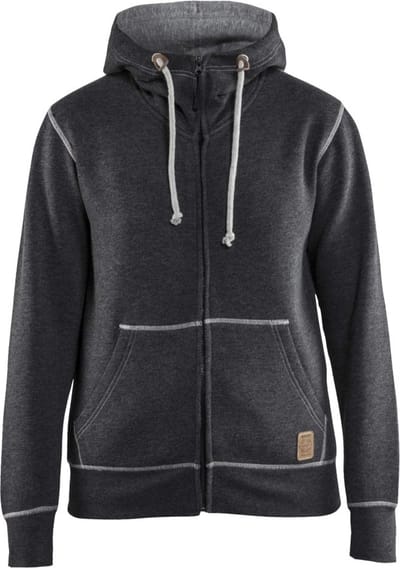 Blåkläder 3373-1157 Hooded met hele rits dames Zwart Mêlee maat XL