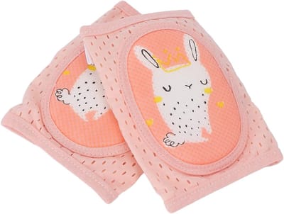 Baby Kniebeschermers - Kruip Bescherming - Baby's Leren Lopen - Verdikte Binnenkussens - 26.5 x 13.5 cm - Grijs