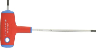 T-handgreep Schroevendraaier - Inbussleutel Torx - Vastzetten Schroeven - Gehardveerstaal - T25x150mm - Chroom