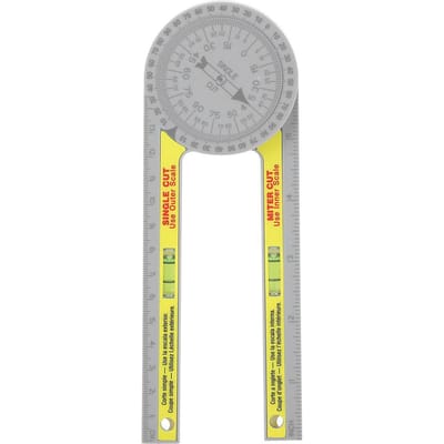 Règle d'angle Goniomètre de haute précision Instruments de mesure pour le travail du bois gray