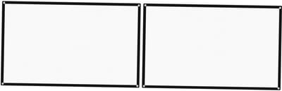 Projectiedoek Set - Filmscherm Buiten - Thuisbioscoop Presentaties - Anti-Kreuk Ontwerp - 122 x 77 cm - Wit