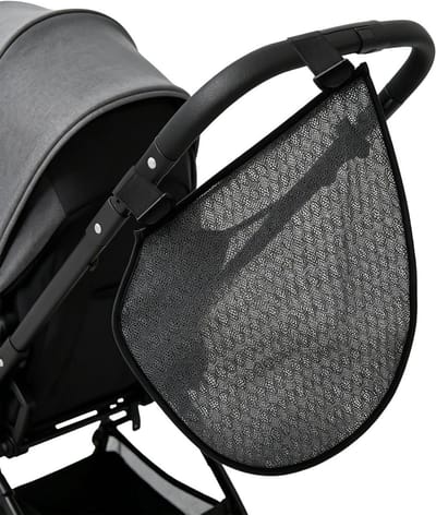 Kinderwagen Opberghoes - Kinderwagen Organizer - Reizen met baby - Ventilerend Mesh - 47 x 38 cm - Zwart
