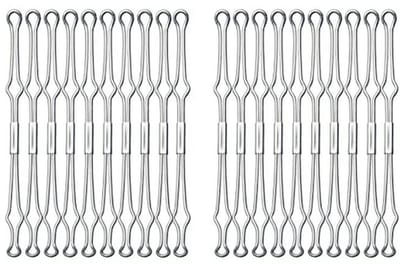 Draad houders voor ordners - 20 metalen bevestigers voor ringmappen