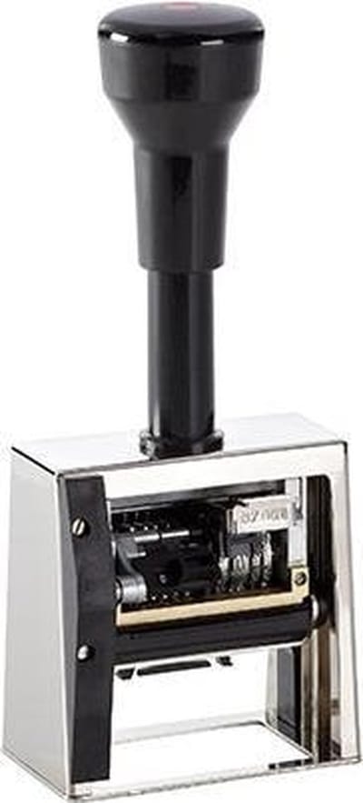 Reiner DN53a | Datumnumeroteur | Tekstplaat | 50x30mm
