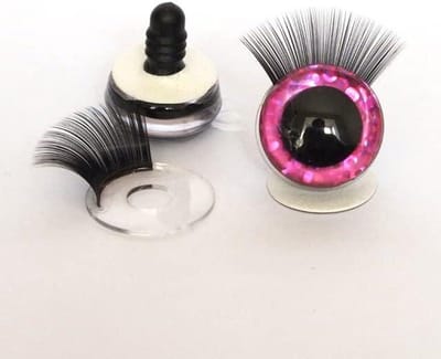 Speelgoedogen met Wimpers - Poppenogen Set - Poppen Maken - 3D Kleuren Ontwerp - 20 Stuks 12-30 mm - Gekleurd