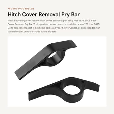 Dailygoods- Trekhaak Cover - Vervangingsset voor Y 2021-2023 - Schokbestendig - Duurzaam Aluminium - Effectieve Verwijdering - Eenvoudig in Gebruik - Trekhaak Gereedschap