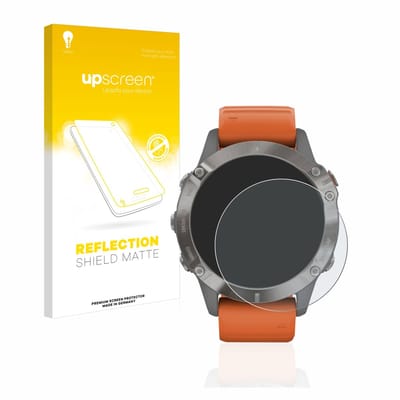 upscreen - Screenprotector voor Garmin Fenix 6 / 6 Pro / 6 Pro Solar - Folie Beschermfolie anti glare matte