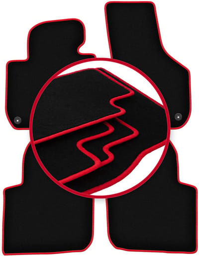 CARLUX-RED automatten voor: Skoda Superb II Lange sedan, stationwagen (2008-2015)