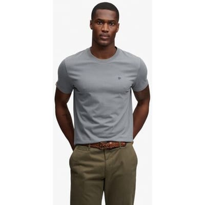 Superdry Sd &amp; co Logo Geborduurde T-shirt Grey Grootte: M
