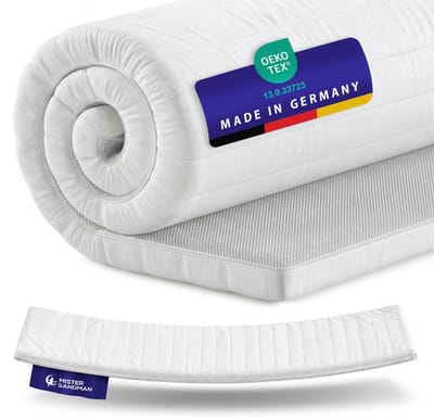 Topper - 140x190 - koudschuim - premium tijk - bed topper - 5 cm hoog - Gemiddeld