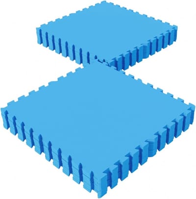 Gorilla Sports Vloermatten - Beschermingsmatten - 16 stuks - Totaal 5,76 m2 - Blauw - Sportvloer - Puzzel