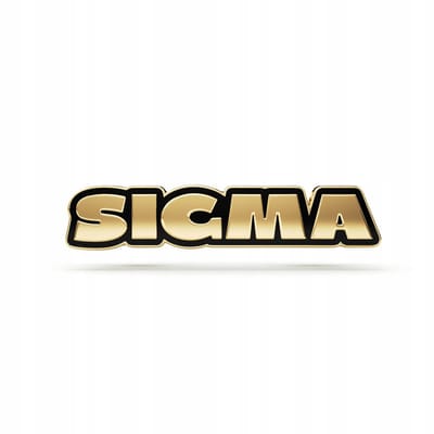 Gouden SIGMA-pin - 14K Vergold hard email | Stijlvol accessoire
