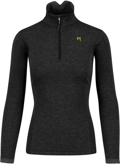 Karpos Pizzocco Fleece Met Halve Rits Zwart XS Vrouw