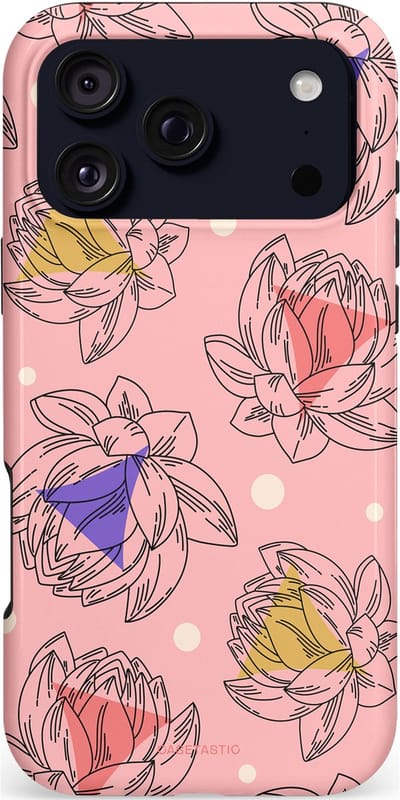 Casetastic hoesje geschikt voor Apple iPhone 17 Pro Max - MagSafe - Dubbellaagse bescherming - Bloemen Pastel Roze - Fashion Case - Lichtroze Taupe