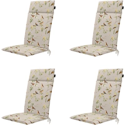 Madison - Tuintstoelkussen Hoge Rug Aria - Beige - 120x50x4cm