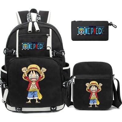 3 stks/set Anime Een Stuk Grote Capaciteit Rugzak Monkey D. Luffy tieners student schooltas jongen meisje rugzakken terug naar school