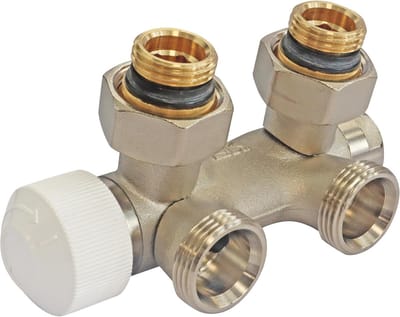 Thermostatische Verdeler - Verstelbare Koppeling - Verwarming Regelen - Eenvoudige Montage - 1/2 (15x21) - Grijs Zilver