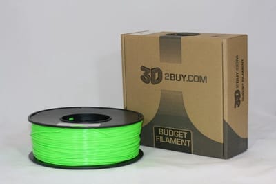 3D2BUY - 3D printmaterialen - PLA Filament 1.75mm - fluorescerend Groen