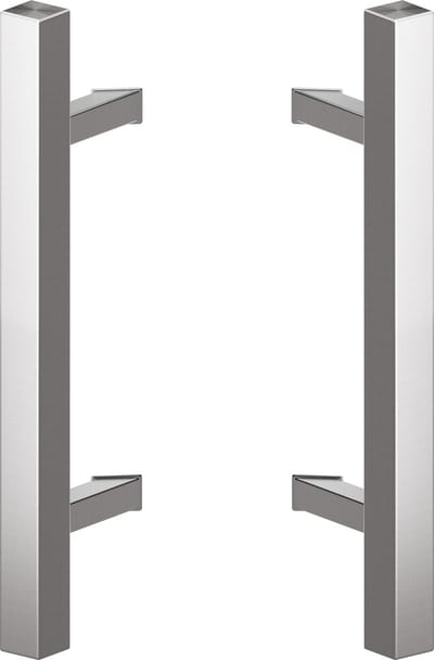 Deurgreep set RVS - 80cm - 45º - 40x40mm - T model