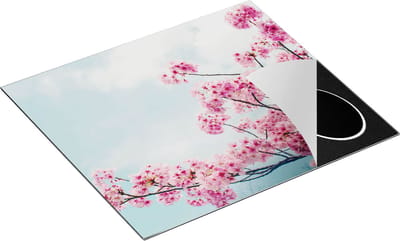 Chefcare Inductie Beschermer Roze Bloesemboom - Bloemen - 60x50 cm - Afdekplaat Inductie - Kookplaat Beschermer - Inductie Mat