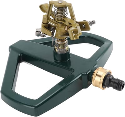 Roterende Sproeier - Gazon Besproeier - Automatische Tuin - 360 Graden Dekking - 26 x 21 x 8 cm - Geel