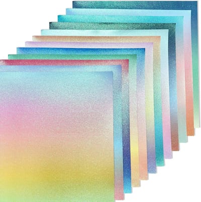 Decoratief Papier - Papier Ambacht - Kaarten Maken - Glanzend Pastel Design - 36 Vel 30x30cm - Lentekleuren