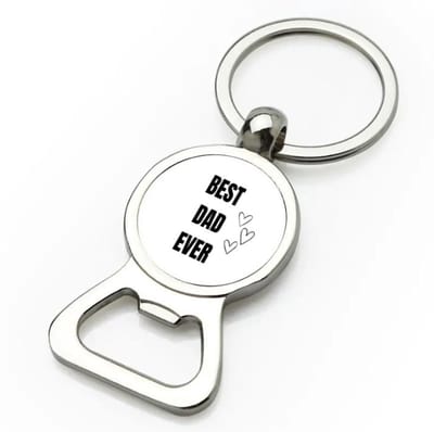 Akyol - best dad ever flesopener - Vader - papa - vaderdag - cadeau - verjaardag - opa - 9 bij 3 cm