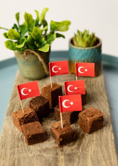 100x Cocktailprikkers Turkije - Hapjes Cocktail Tapas Zomer Terras EK / WK Voetbal