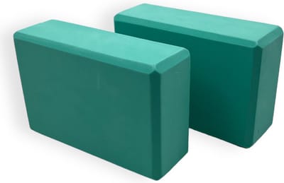 Padisport - Yogablok - Yogablokken Set Van 2 - Torquoise - Yoga Blokken - Set Van 2 Foam Blokken - Yoga Blok - Yoga - Yoga & Pilates