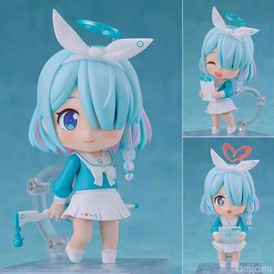 Nouveaux Accessoires de Personnage de Jeu Blue Archive 10CM Arona Nendoroid 2245 Figurine d'Action Anime Modèle de Collection Poupées Jouets Cadeaux Qualité Supérieure blue